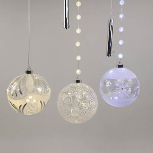 קישוטי זכוכית מפוצץ ביד כדורי חג מולד זכוכית תלייה קישוטים - Product Image 3