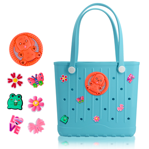 Wholesale summer camping/shopping/swimming waterproof eva beach <b>tote</b> bag large capacity durable rubber beach bag - Product Image 4