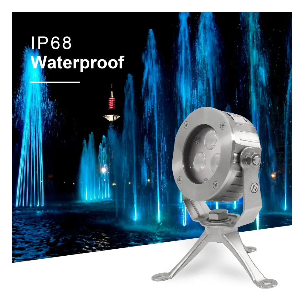 6W ip68 निविड़ अंधकार पूल प्रकाश तैराकी का नेतृत्व किया फैक्टरी प्रत्यक्ष बिक्री तिपाई के साथ पूल प्रकाश पानी के नीचे स्पॉट लाइट का नेतृत्व किया