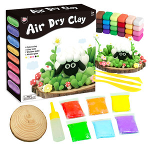 Kit d'activités créatives OEM pour enfants, argile à modeler ultra-légère tridimensionnelle, thème pâturage de vaches, pour garçons et filles, ensemble de fournitures artisanales - Product Image 3