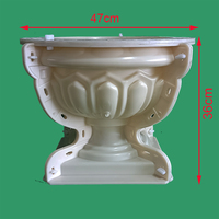 Nouveaux moules à pots de fleurs en plastique ABS préfabriqués de style européen, diamètre 35 cm/47 cm, robustes et durables, pour la fabrication de pots en béton de jardin.