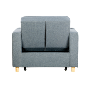 Sofá <span class=keywords><strong>Cama</strong></span> Plegable con Estructura Metálica y Tapicería de Tela <span class=keywords><strong>para</strong></span> Dormitorio, Moderno, Individual, Multifuncional, Ajustable y Extensible <span class=keywords><strong>para</strong></span> Sala de Estar - Product Image 4