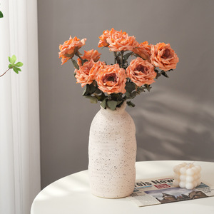 ช่อดอกกุหลาบประดิษฐ์ ดอกไม้ผ้าไหม ตกแต่งบ้านงานแต่งงาน ติดทนนาน - Product Image 3