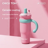 Termo portátil de gran capacidad con aislamiento al vacío, de acero inoxidable 316/201, engrosado, con asa, nuevo estilo 2025 para niñas