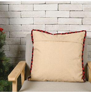 DAMAI Christmas Pillow Cover 48x48cm <b>Red</b> Truck Tree Design Home <b>Sofa</b> Decorative Cushion Cover Holiday Decoration - Product Image 6