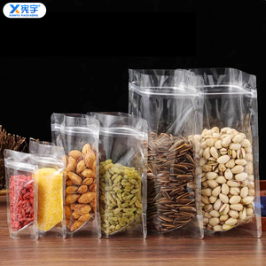 Sachet Doypack transparent givré avec fermeture éclair, thermoscellable, à fond plat, en plastique PE laminé, <span class=keywords><strong>pour</strong></span> bonbons, biscuits, aliments <span class=keywords><strong>pour</strong></span> animaux, céréales, flocons d'avoine - Product Image 6