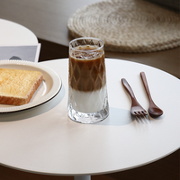 Tasse transparente de haute qualité, pour café, lait, eau, gobelet en verre à froid, 1 pièce