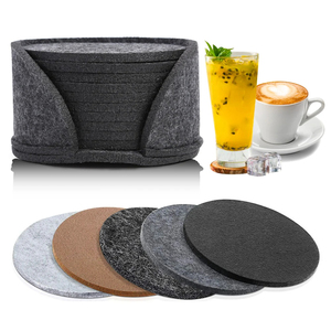 Sottobicchieri rotondi personalizzati per bevande <span class=keywords><strong>tavolo</strong></span> da pranzo cuscinetto di protezione resistente al calore tazza tè tè tazza calda tovaglietta - Product Image 1