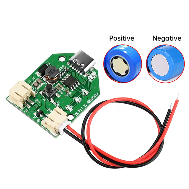 Type -C Fan Control Board Interface 9V boost 3-Speed Rechargeable Circuit Board Charging Module USB