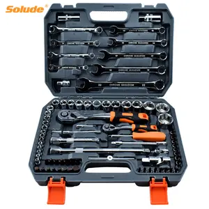 High Quality 72T 108 Pieces Spanner Ratchet Wrench Combination Auto Hand Tool Socket Set for Car Repair