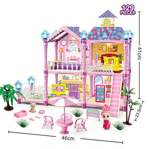 Kit de Casa de Muñecas en Miniatura Completo para Armar, Maqueta de Arquitectura, Rompecabezas de Plástico, Regalo para Adultos, Muebles de Juguete - Product Image 6