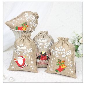 Eco-Friendly Handmade Recyclable Linen Drawstring Burlap Bag Screen Printed Logo Customized Color Size Industrial Gift Packaging - Product Image 3