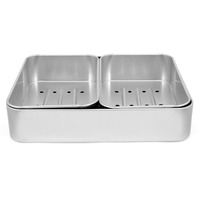 Boîte à savon rectangulaire en aluminium, boîte à savon vide, bocaux en aluminium, pots à cosmétiques, boîtes en métal, emballage