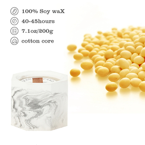 Bougies parfumées élégantes de qualité supérieure à motifs de <span class=keywords><strong>marbre</strong></span> avec mèches en bois pour une ambiance esthétique à la maison - Product Image 4
