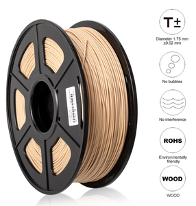 <span class=keywords><strong>Sunlu</strong></span> <span class=keywords><strong>Wood</strong></span> PLA Filament pour imprimante 3D Précision 1.75mm Résolution 0.02mm 15%-20% Poudre de bois infusée pour le moulage et l'impression 3D - Product Image 5