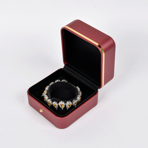 Wholesale Luxury PU Leather Jewellery Packaging <b>Boxes</b> Jewelry Custom Logo - Product Image 4