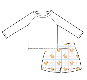 Nouvelle Arrivée : Ensemble Maillot de Bain Anti-UV à Manches Longues et Short de Bain Résistant pour Bébés Garçons – Impression Personnalisée – <span class=keywords><strong>Tenue</strong></span> de Plage Estivale pour Enfants - Product Image 6