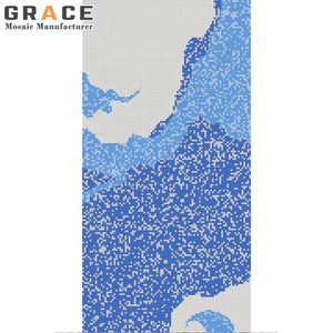 Quai de pêcheur bateaux amarrés personnalisé <span class=keywords><strong>venise</strong></span> au crépuscule verre mosaïque murale exotique mur cristal bricolage Puzzle Art peintures carreaux - Product Image 5
