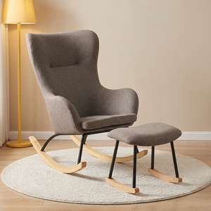 Conjunto de Sillas Mecedoras Modulares de Tela de Estilo Moderno Contemporáneo para el Hogar, Oficina, Sala de Estar, Dormitorio, Muebles de Hotel - Product Image 1