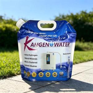 Sac d'eau alcaline à hydrogène pliable personnalisé, sac d'eau pliable pour l'extérieur, 5 litres - Product Image 1