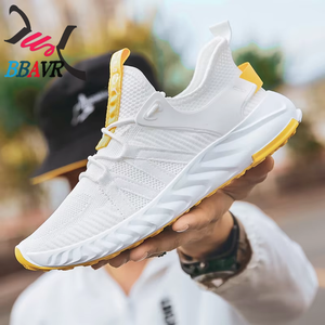 Zapatillas Deportivas Transpirables Ligeras para Hombre, con Malla de Goma, Cordones, Estilo Casual, Color Blanco, para Uso Diario, Otoño y Primavera - Product Image 2
