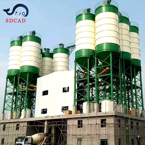 SDCAD Brand CE&ISO certification limestone ash horinzotal bricks 50 tons cement silo