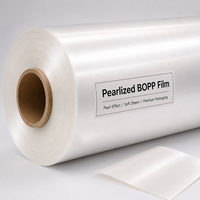 Film BOPP nacré imperméable en gros, 15 microns, pour isolation thermique en rouleau