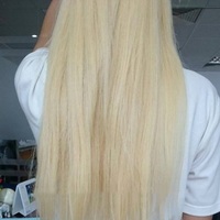 Ekstensi Rambut Virgin Rusia Pirang Micro Ring Cold Fusion Links Untuk Salon