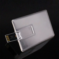 Clé USB transparente personnalisée avec logo en gros 2.0 pour cadeau d'affaires