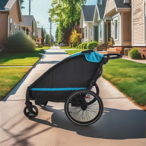 Remorque vélo pour chien avec cadre en alliage d'aluminium, suspension indépendante et tissu résistant à l'eau 600D pour les aventures en plein air - Product Image 6