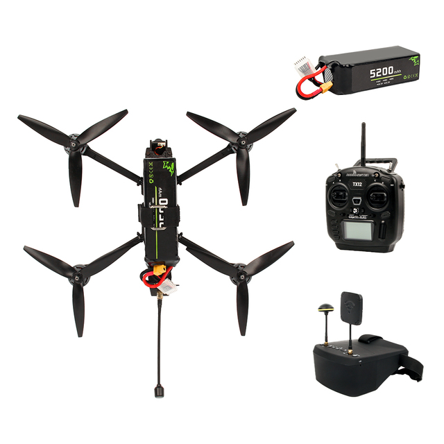 10-Inch 3115 Motor 15-20km Long Range 40-min Flight Time FPV Racing Drone GPS Starlight Night Camera 3-3.5kg Payload Fpv Kit