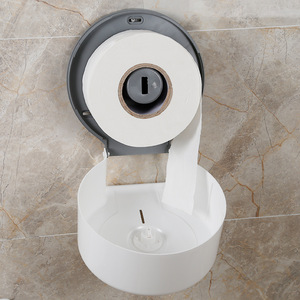 Fengjie Large Roll Paper Holder <b>Wall</b> Mounted No Drilling Required <b>For</b> Public Restrooms - Product Image 2