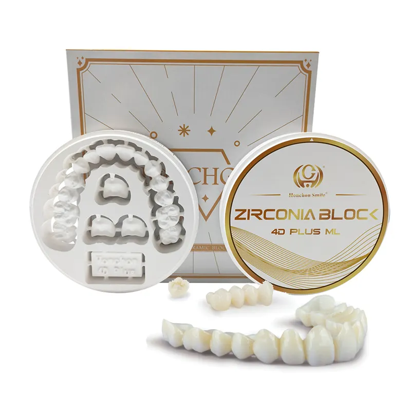 Hina-disco de bloque de zirconia eramic, corona de laboratorio dental de 4D lus