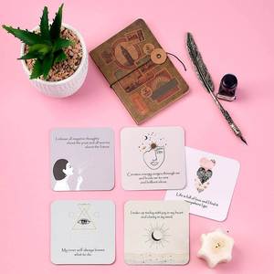 Carte d'affirmation positive personnalisée, carte de citation inspirante pour la <span class=keywords><strong>santé</strong></span> mentale et la pleine conscience - Product Image 1