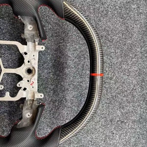 Volant en fibre de carbone double D à dessus et dessous plats pour Toyota Tacoma Tundra Hilux – Modification intérieure de voiture – Vente chaude - Product Image 3