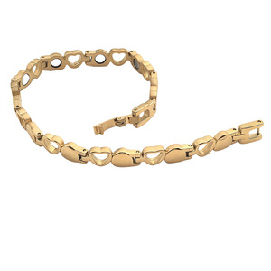 Pulsera Magnética de Acero Inoxidable con Baño al Vacío, Diseño de Corazón 4 en 1, para Hombre y Mujer, Tricolor, Joyería de Moda - Product Image 4