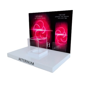 Estuche de exhibición para cosméticos, soporte acrílico para Perfume, expositor de cosméticos de alta gama con luz LDE - Product Image 1