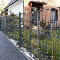 Valla de Alambre Doble 868, Panel de Valla de Alambre Doble Galvanizado con Recubrimiento en Polvo, Valla de Alta Seguridad para Protección de Límites