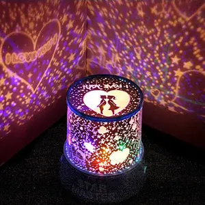 Fantástico cielo estrellado decoración para dormir CAMBIO DE Color estrella Luna proyector lámpara de mesa Led universo estrella luz de noche