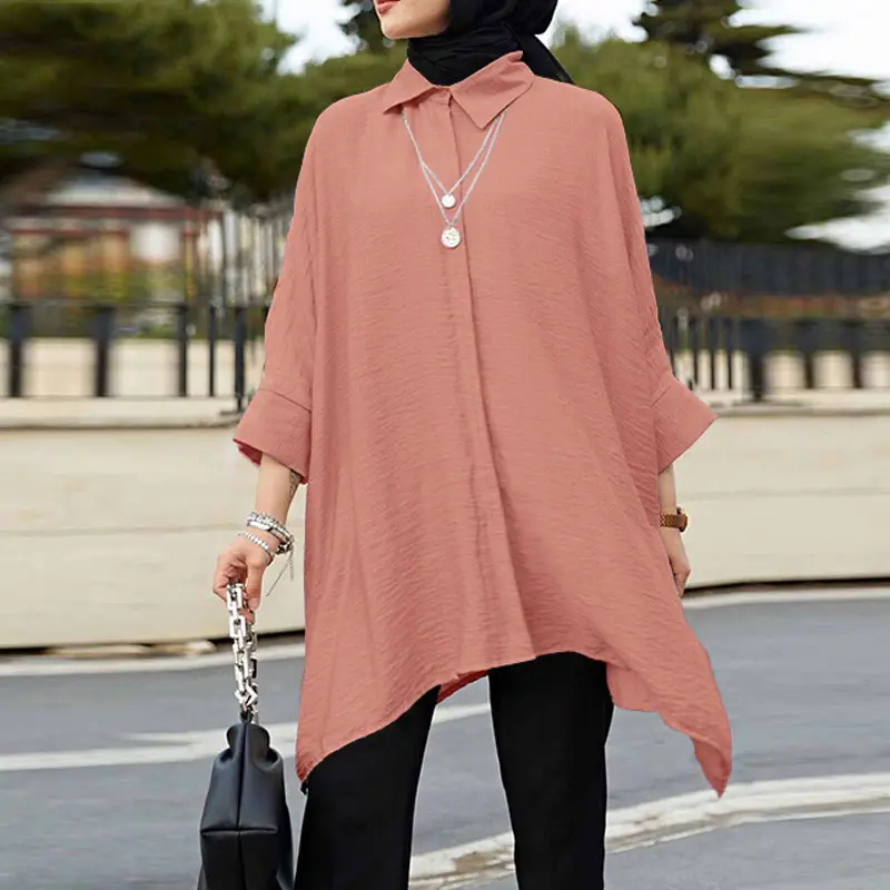 2023 Special Style Popular Muslim Women's Clothes Large Size Women's Fashion Casual Shirts New Tops