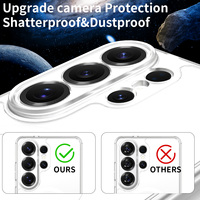 Étui de téléphone portable magnétique de haute qualité, objectif protecteur, étui Samsung S26 Ultra, blanc, toucher peau, coque de téléphone portable pour S25 24