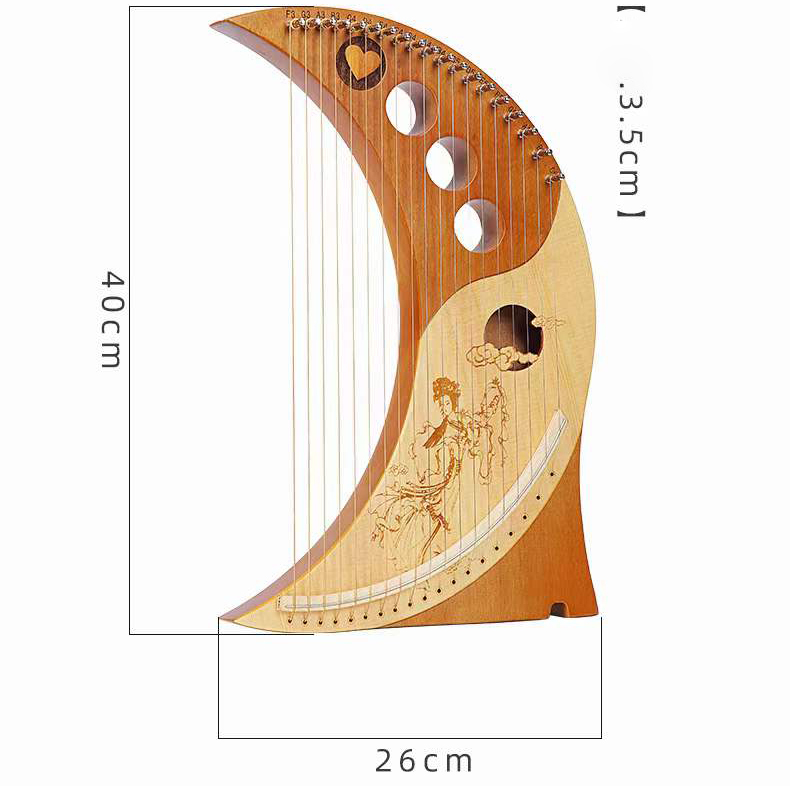Lyre19弦ハープ習得しやすいポータブル19弦ライアーハープハープ
