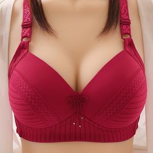 Sujetador OEM de Talla Grande para Mujer de Alta Calidad con Realce Superior y Pecho Grande Sin Aros - Product Image 3