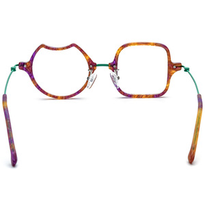 Nuovo acetato Mix di titanio occhiali geometrici speciali occhiali da vista per tutti i viso di alta qualità occhiali ottici di lusso - Product Image 6