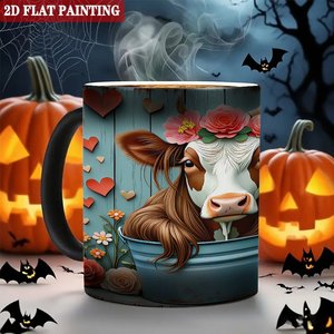 Magic Color Changing <b>Ceramic</b> <b>Mug</b> 11oz Frosted Black Heat Sensitive Daily Use Cup - Product Image 6