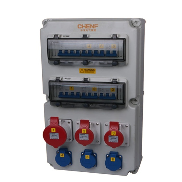 IP44 Indoor and Outdoor Portable Temporary Power Distribution Box, Mobile Switchboards Electrical Distribution