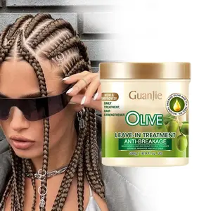 Lasciate di umidità in balsamo per African Ricci di lasciare In olio di oliva balsamo idratante per capelli crema ammorbidente
