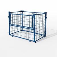 Cage en fil d'acier pliable personnalisée avec portes verrouillables à loquet, ouverture latérale, revêtement en poudre, Shifeng Shandong