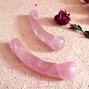Masajeadores de Cristal de Cuarzo Rosa de Alta Calidad, Dildo de Cristal Curativo de 18 cm - Product Image 2
