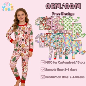 Styles et motifs personnalisés, fabricants de pyjamas pour enfants pour Noël, la Saint-Patrick, Pâques, pour des ensembles de vêtements personnalisés pour filles - Product Image 1